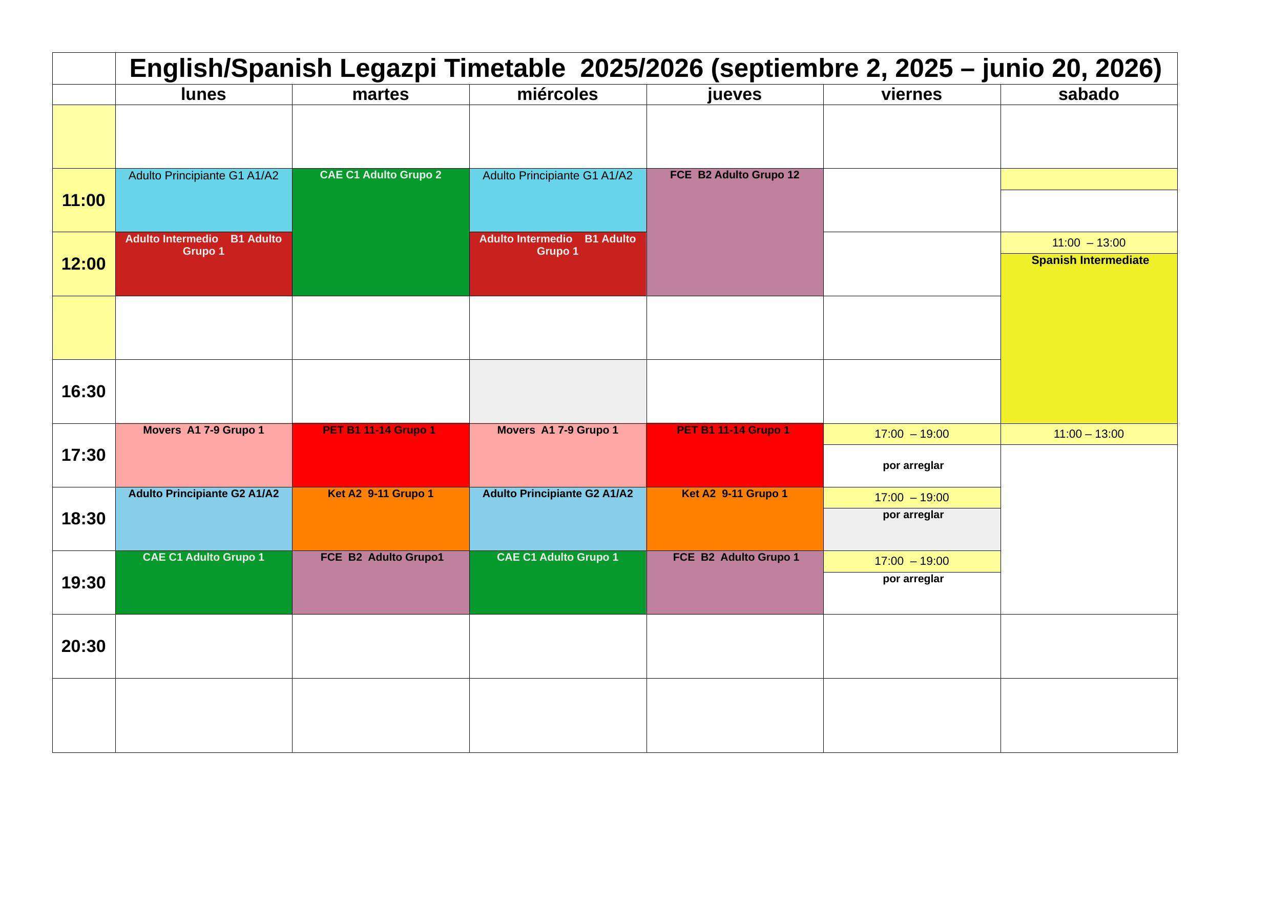 Legazpi English classes World idiomas